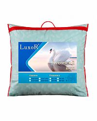 Подушка 70х70 "Лебяжий пух"Luxor (100% п/э,наперник100% х\б),сумка