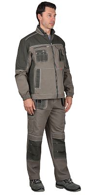 Куртка "СИРИУС-ТОКИО" т. песочный с хаки  100%х/б пл. 265 г/кв.м