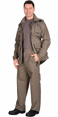 Костюм "СИРИУС-Мичиган-2" куртка, брюки (тк. Canvas) темный песок
