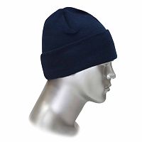 шапка трикотажная синяя
