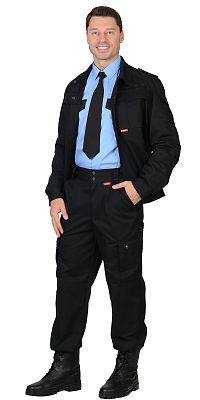 Костюм "СИРИУС-ТАЙФУН" : куртка, брюки черный